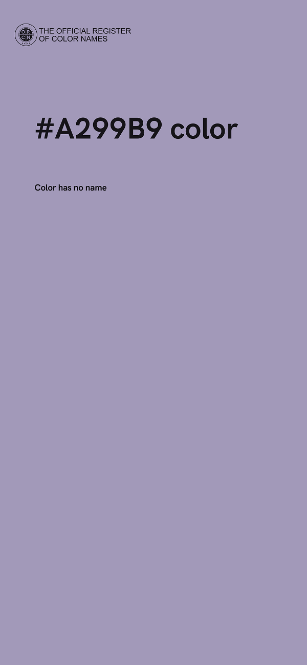 #A299B9 color image