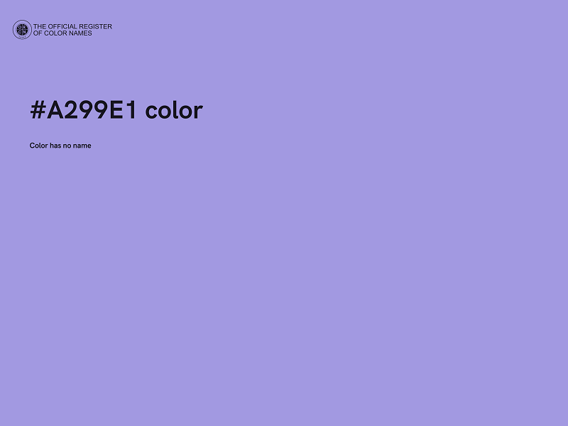 #A299E1 color image