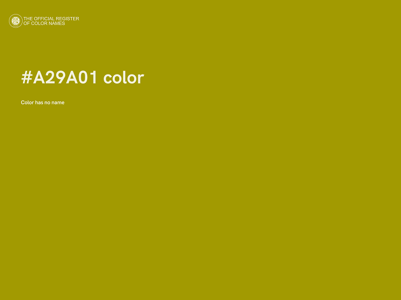 #A29A01 color image