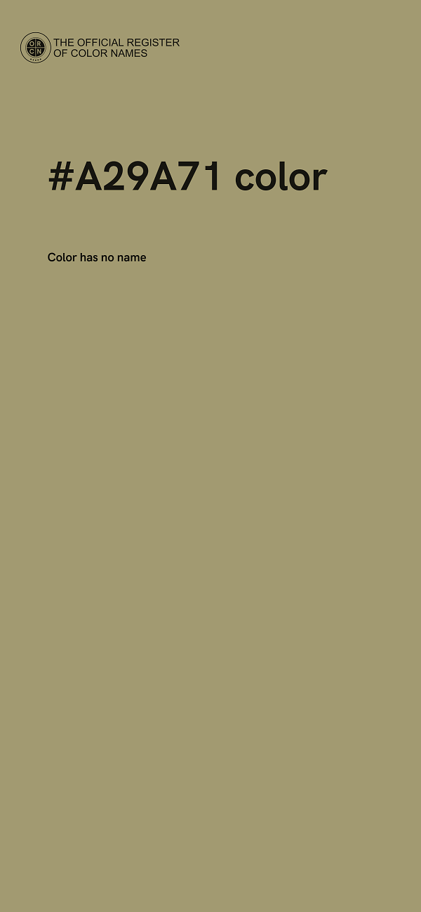 #A29A71 color image