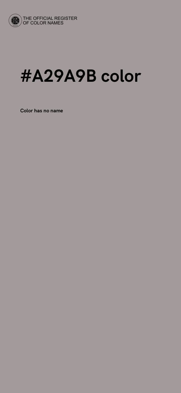 #A29A9B color image