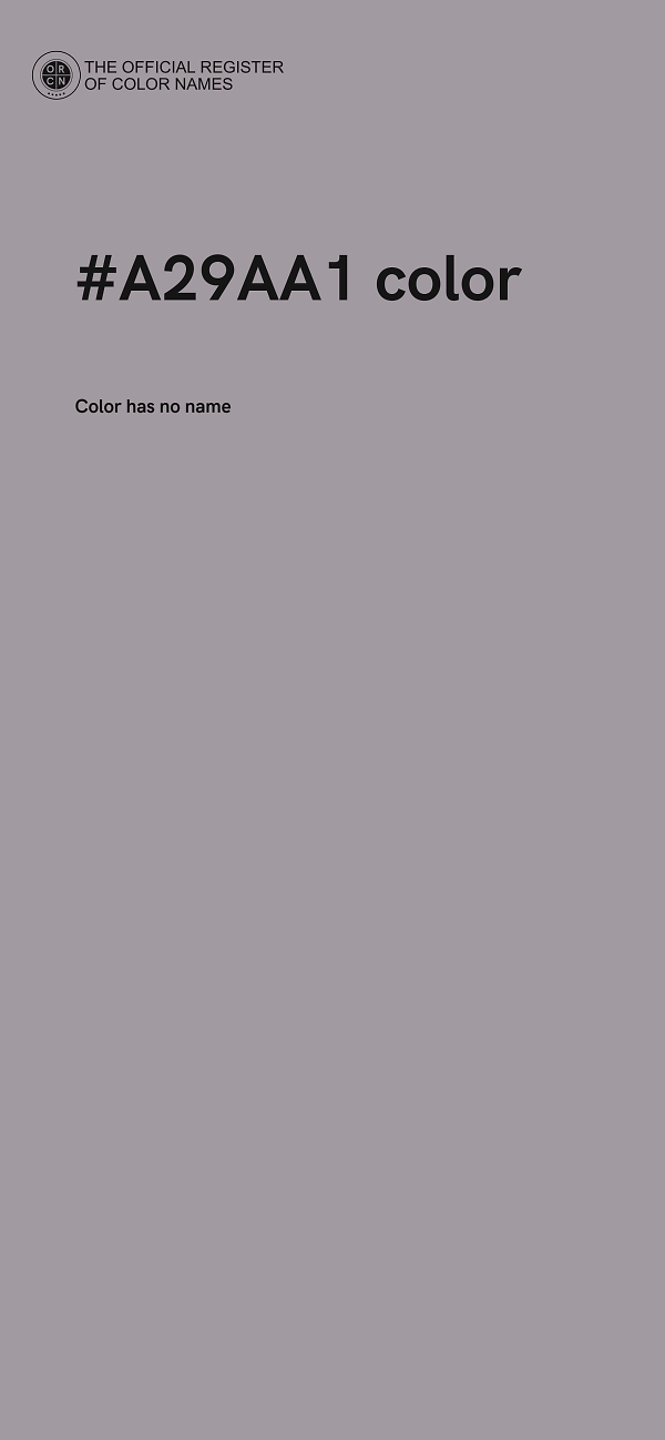 #A29AA1 color image