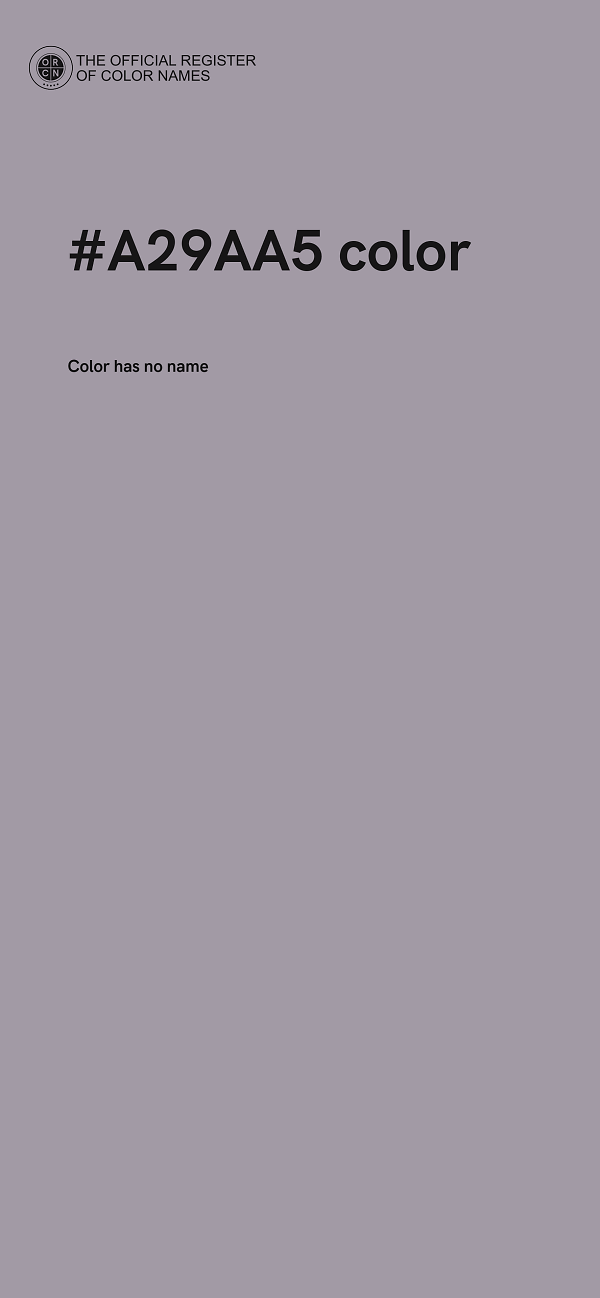 #A29AA5 color image