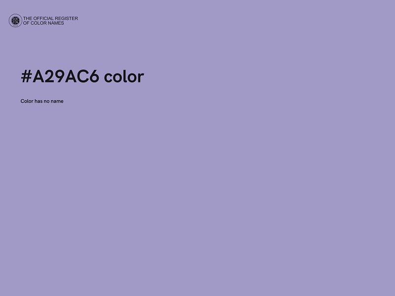 #A29AC6 color image