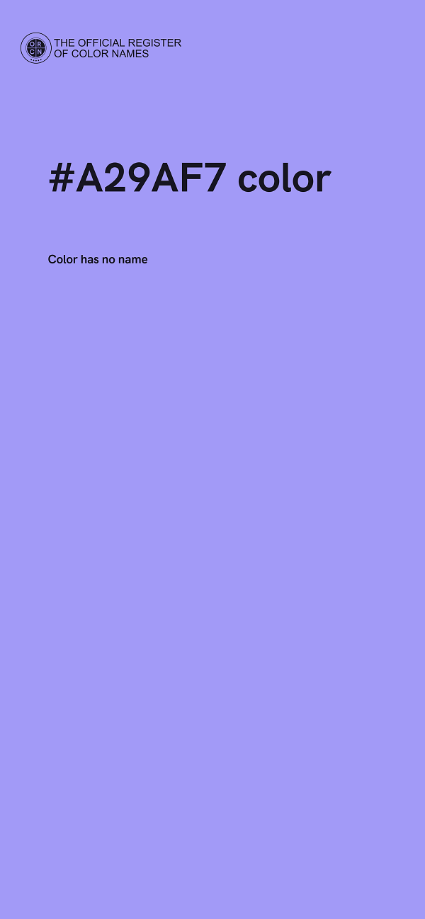#A29AF7 color image