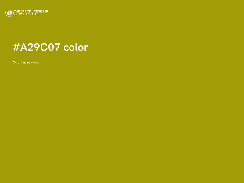 #A29C07 color image