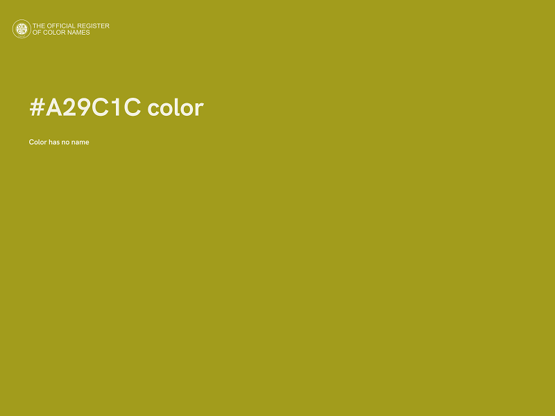 #A29C1C color image