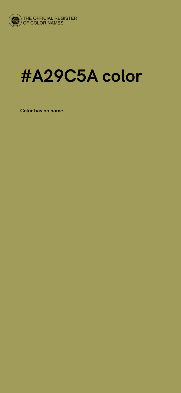 #A29C5A color image
