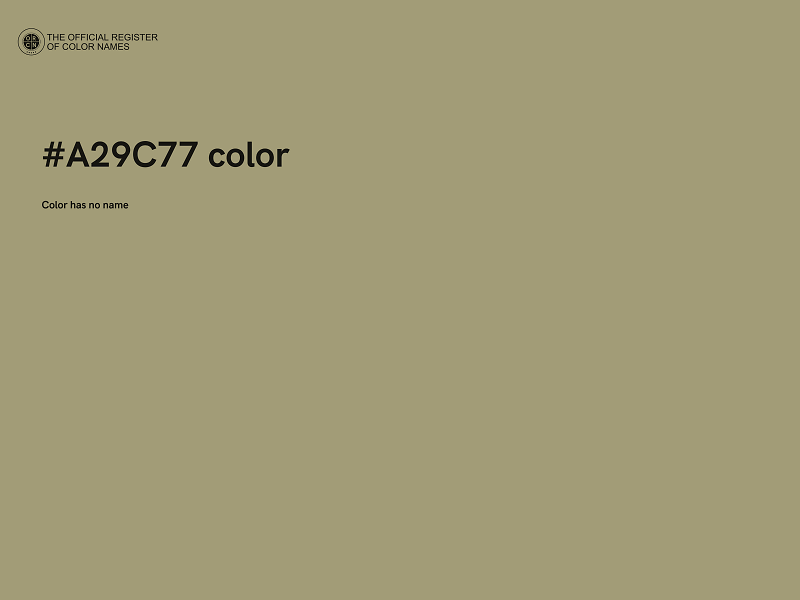 #A29C77 color image