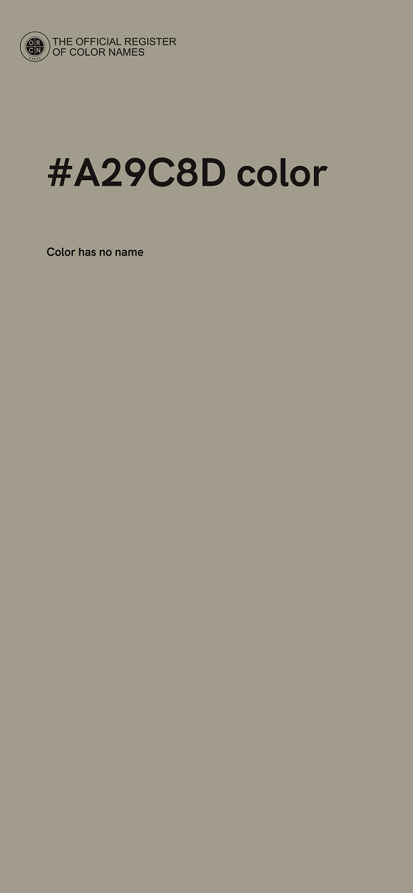#A29C8D color image