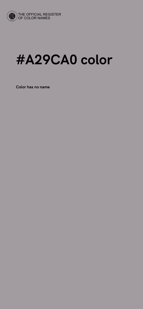 #A29CA0 color image
