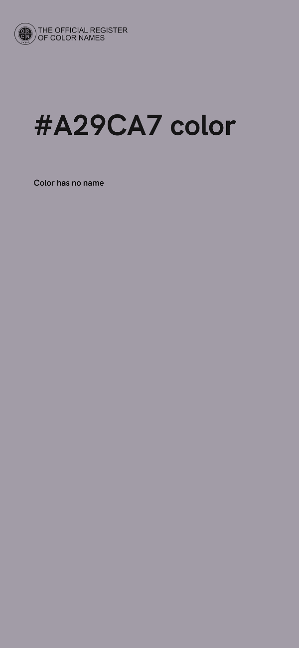 #A29CA7 color image