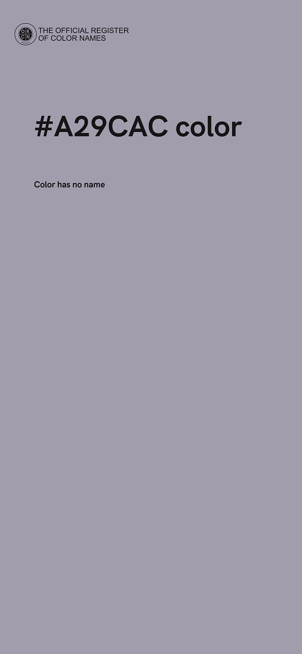 #A29CAC color image