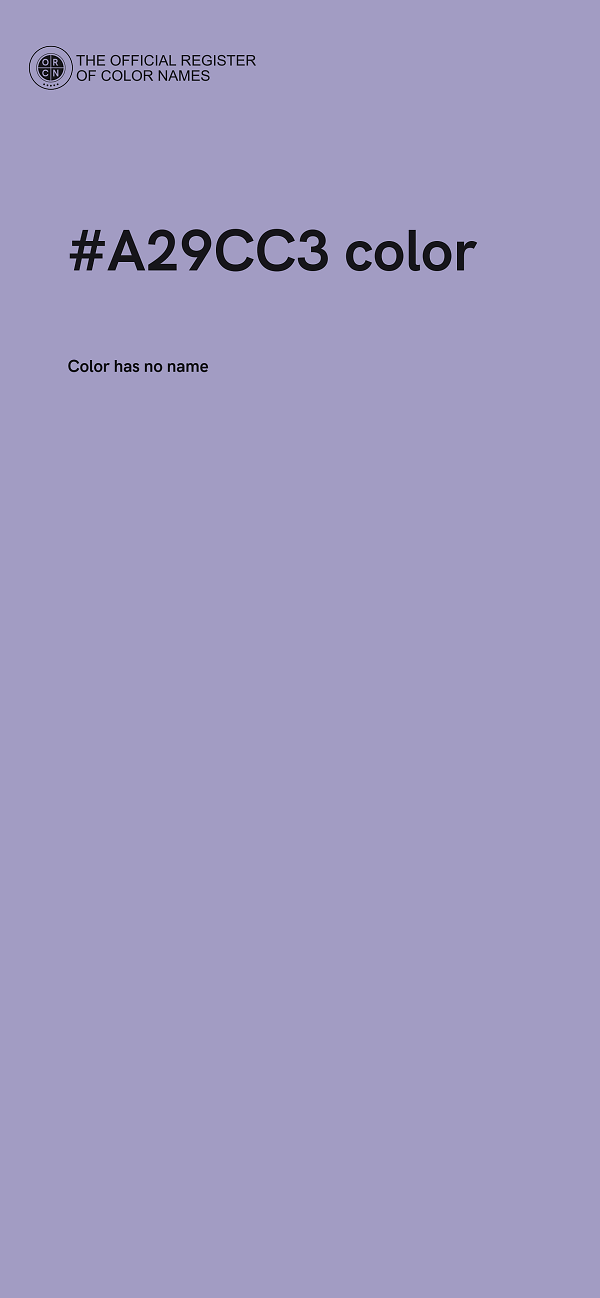 #A29CC3 color image