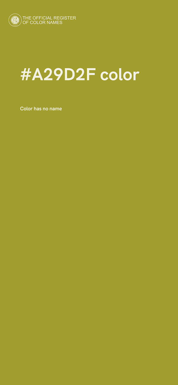 #A29D2F color image
