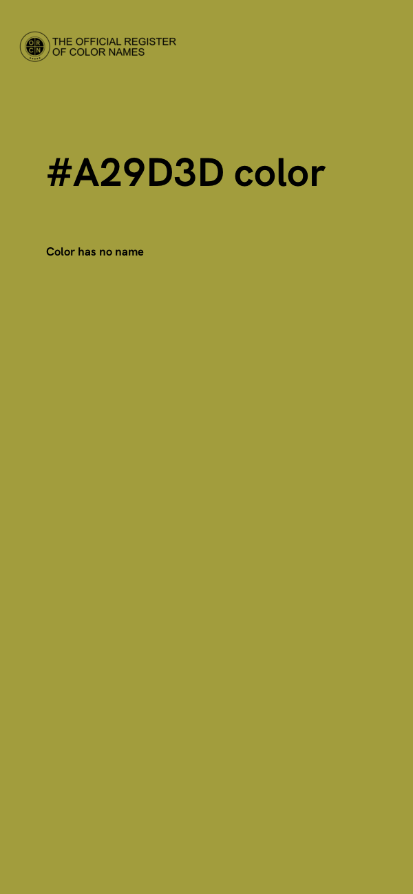 #A29D3D color image