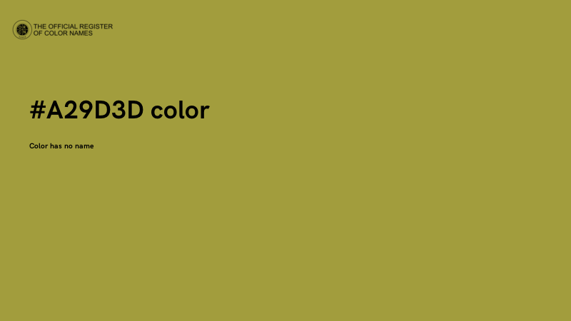 #A29D3D color image