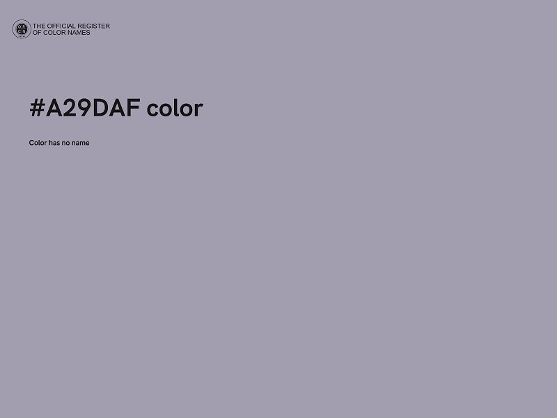 #A29DAF color image
