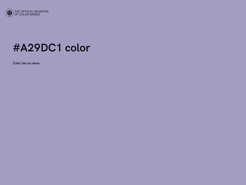 #A29DC1 color image