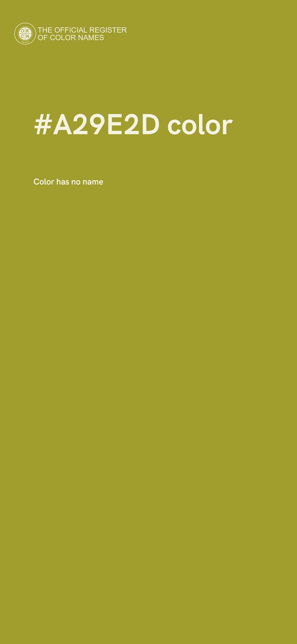 #A29E2D color image