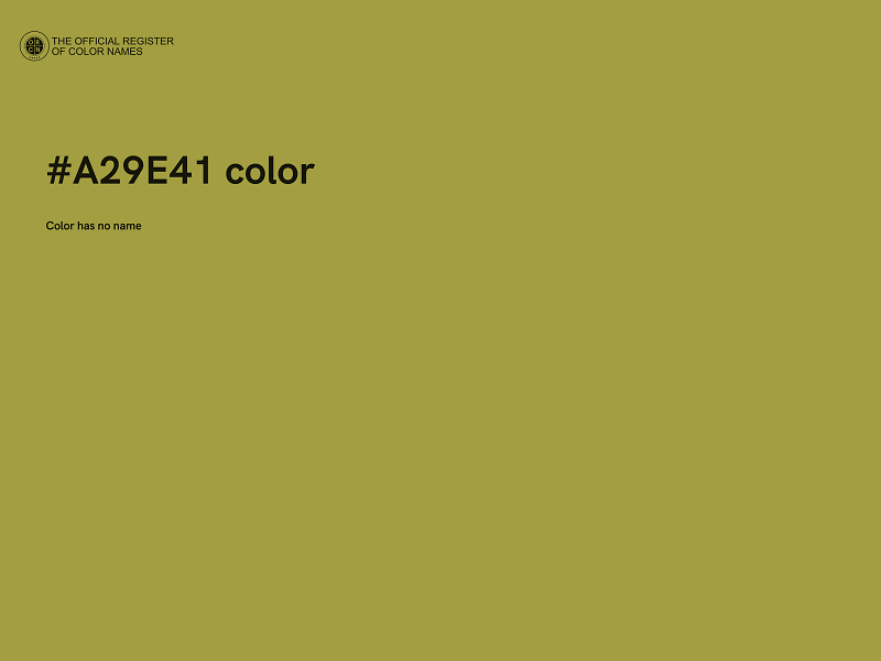 #A29E41 color image