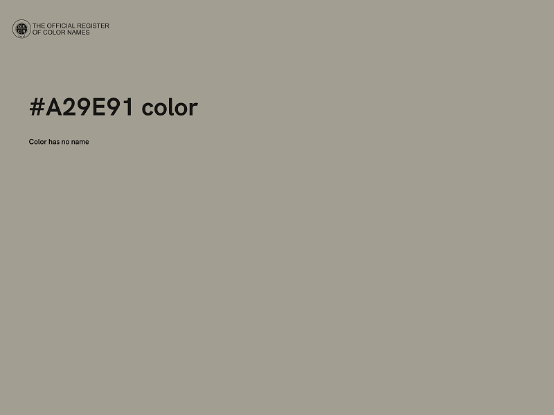 #A29E91 color image