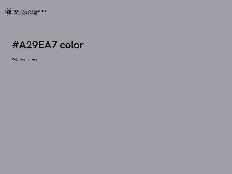 #A29EA7 color image