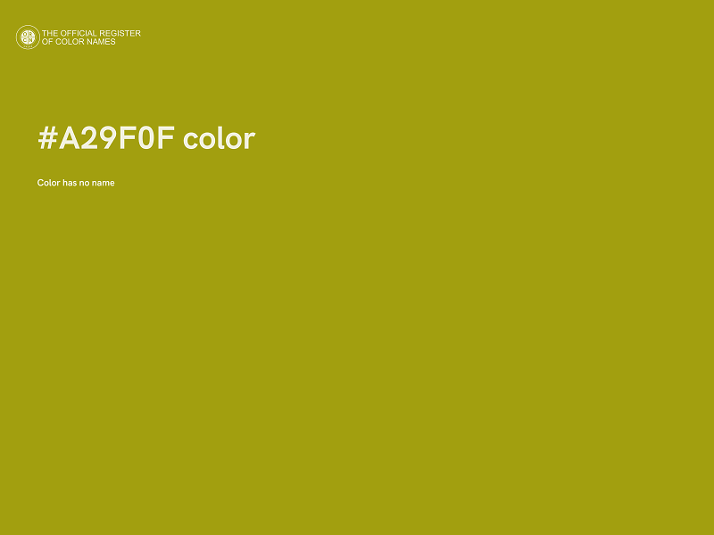 #A29F0F color image