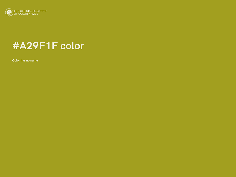 #A29F1F color image