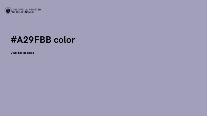#A29FBB color image