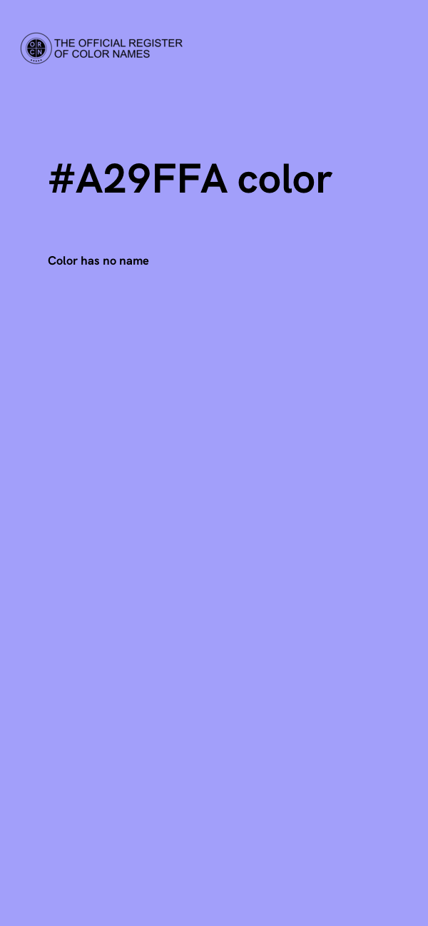 #A29FFA color image