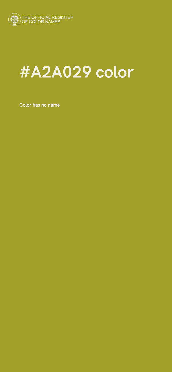 #A2A029 color image