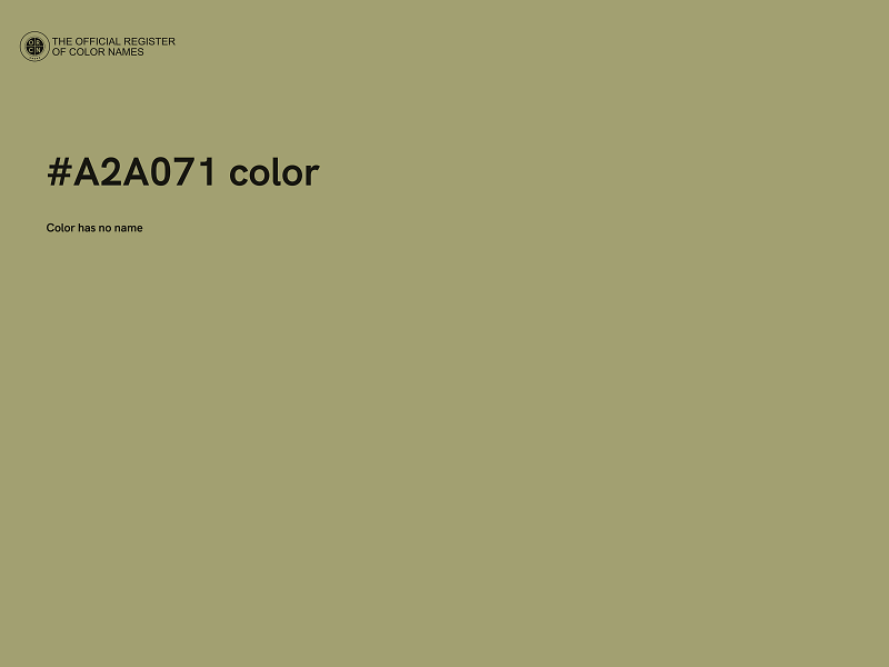 #A2A071 color image