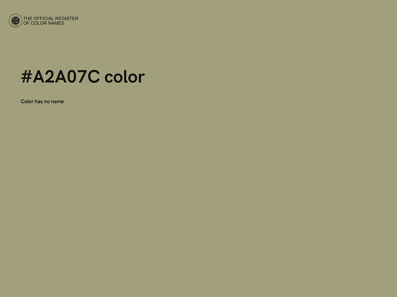 #A2A07C color image