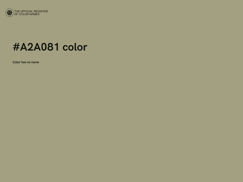 #A2A081 color image