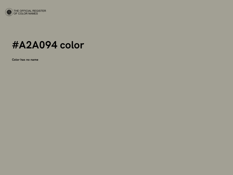 #A2A094 color image