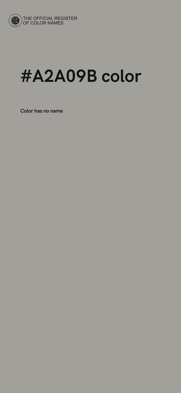 #A2A09B color image