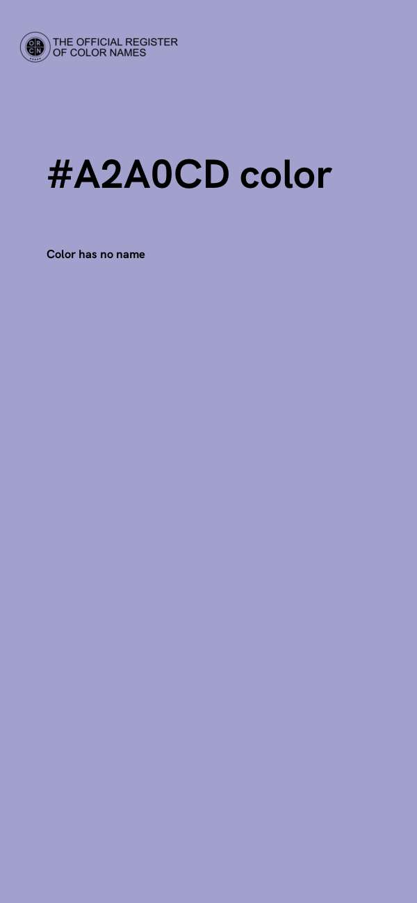 #A2A0CD color image