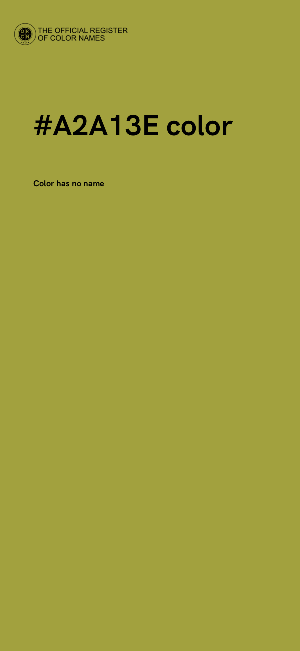 #A2A13E color image