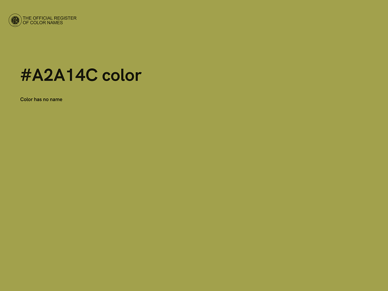 #A2A14C color image