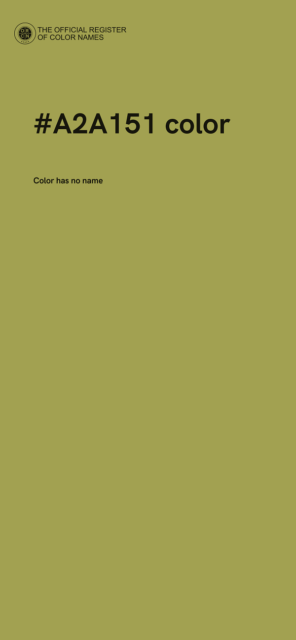 #A2A151 color image