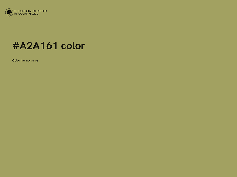 #A2A161 color image