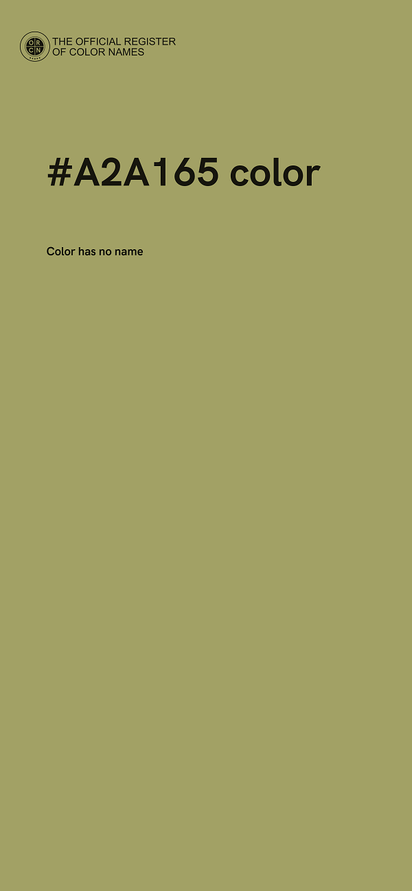 #A2A165 color image