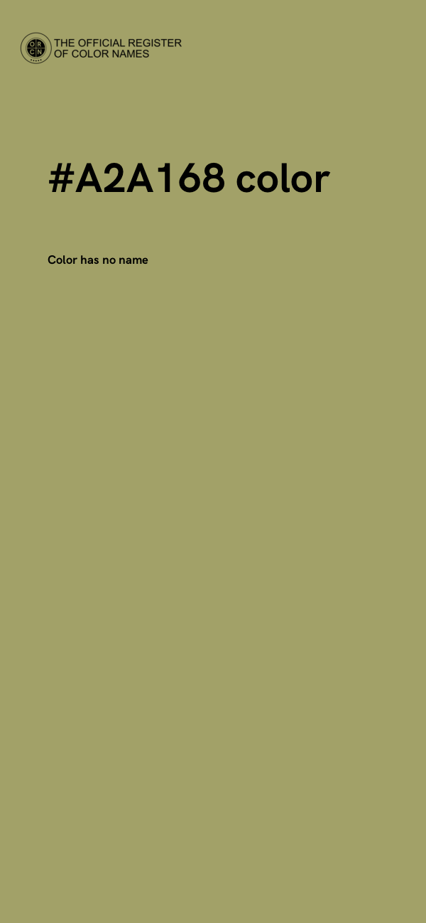 #A2A168 color image