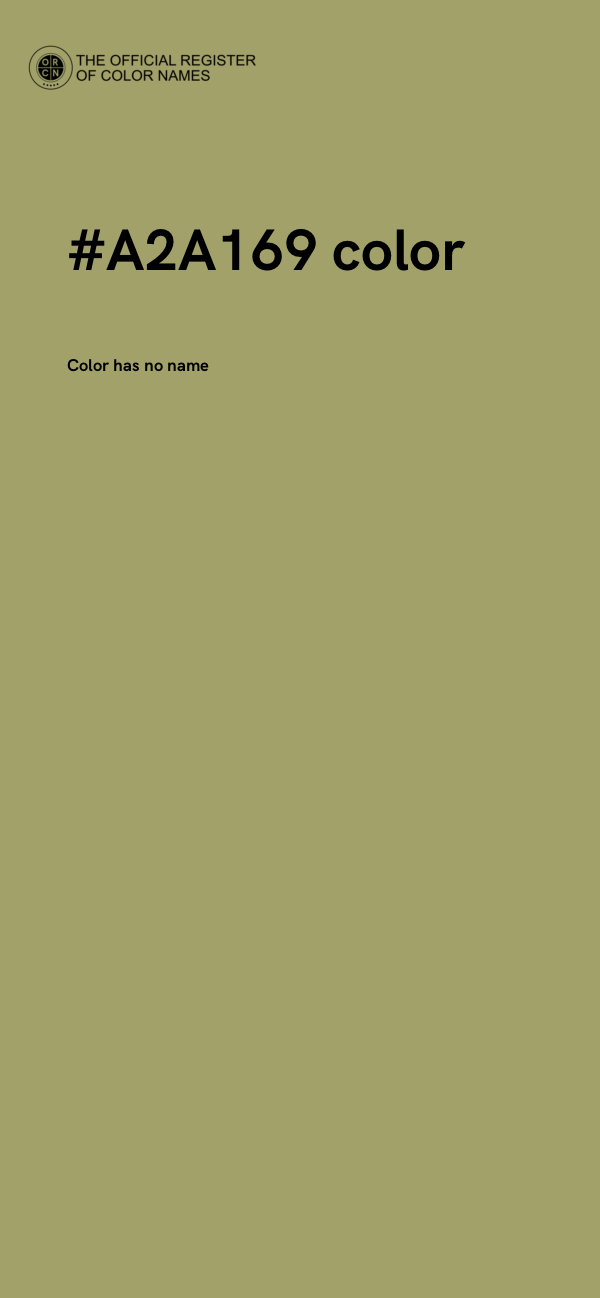 #A2A169 color image