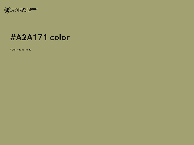 #A2A171 color image