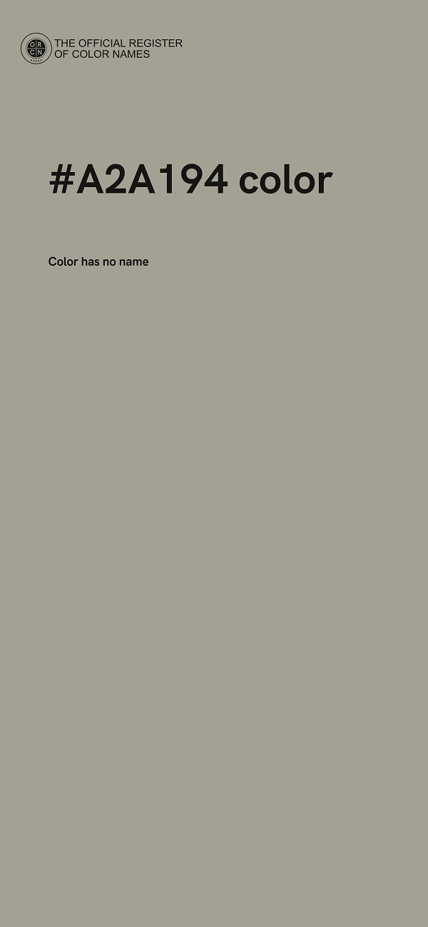 #A2A194 color image