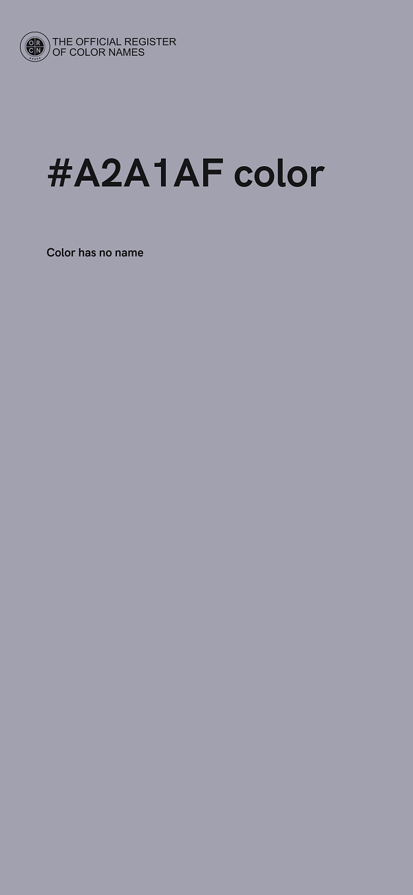#A2A1AF color image
