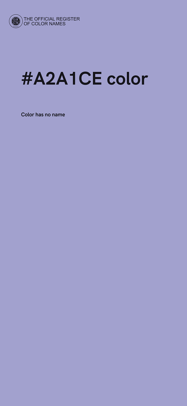 #A2A1CE color image