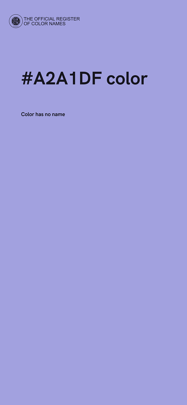 #A2A1DF color image